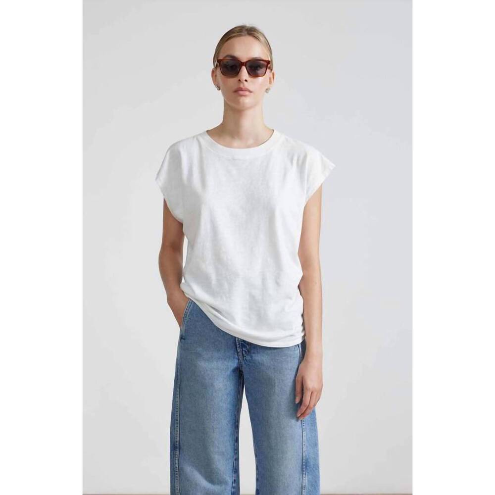 NEW APIECE APART fuerza crewneck tee in cream